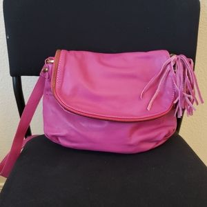 NWT Genuine Italian Leather Fuchia Satchel Bag